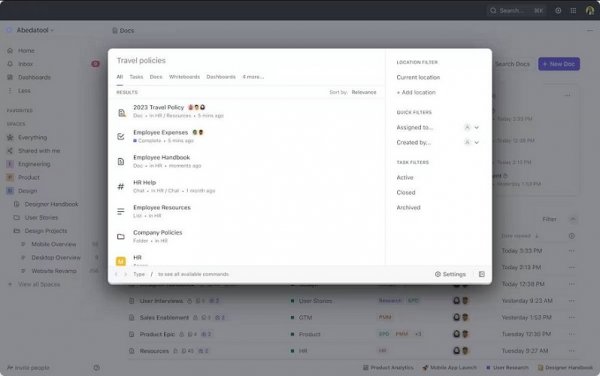 Connected search